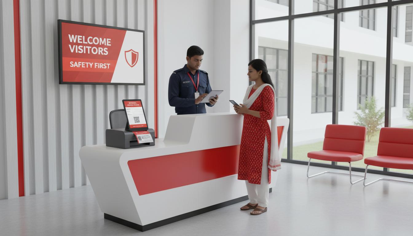 Visitor and front-desk management view in the school system